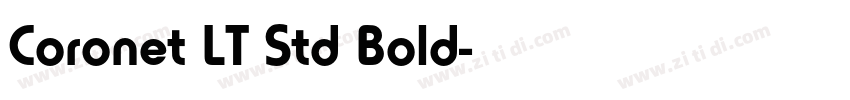 Coronet LT Std Bold字体转换